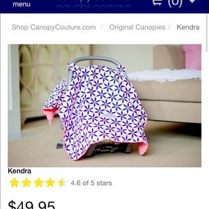 BRAND NEW Kendra Carseat Canopy! beautiful protection for babies